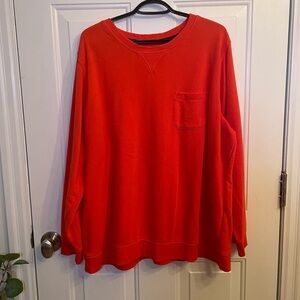 St. John's Bay Orange Crew Neck Sweater Relaxed Fit
